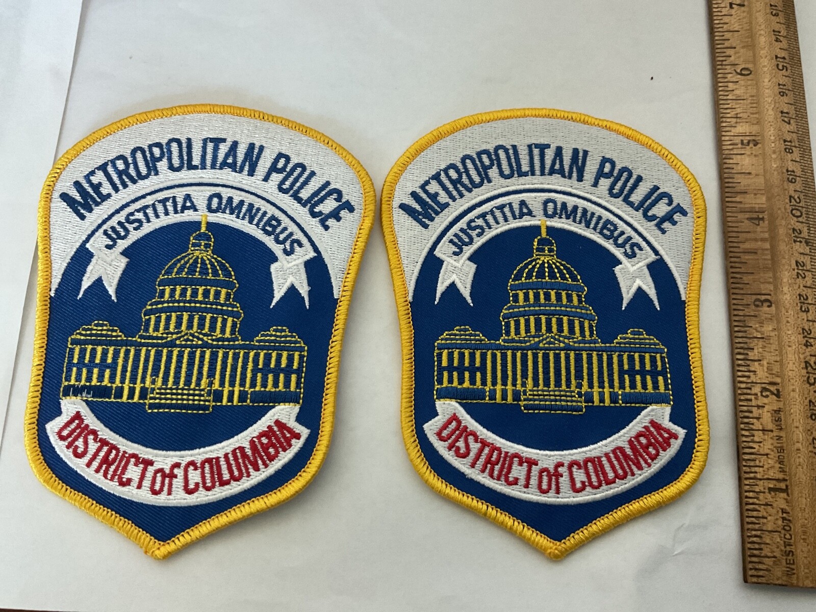 Metropolitan Police District Of Columbia collectable patch  Set new full size