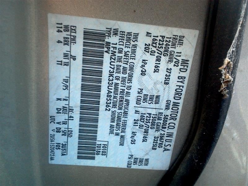 Passenger Right Front Door Latch Fits 03 Explorer 3192587