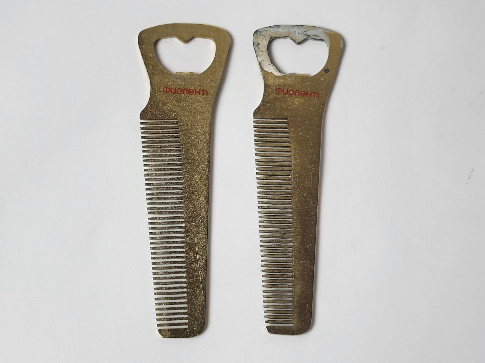 Metal Men's Accessory 2-in-1 Metal Comb Bottle Opener
