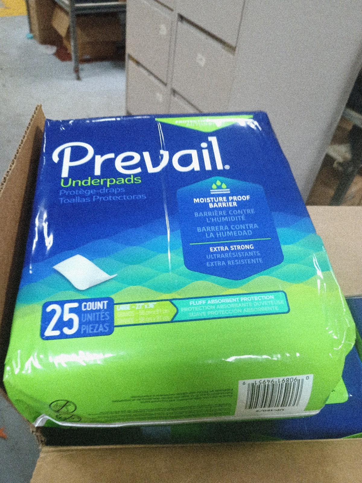 Prevail  Underpads 23X36/6 Bags Of 25/150 Pads Total-Can Use For Pets!  631