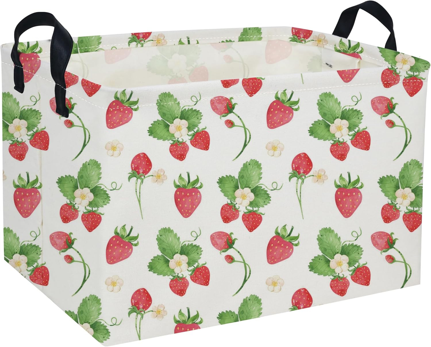 Rectangular Kids Baskets Strawberry Basket Cute Storage Bins Organizer Box Boys.