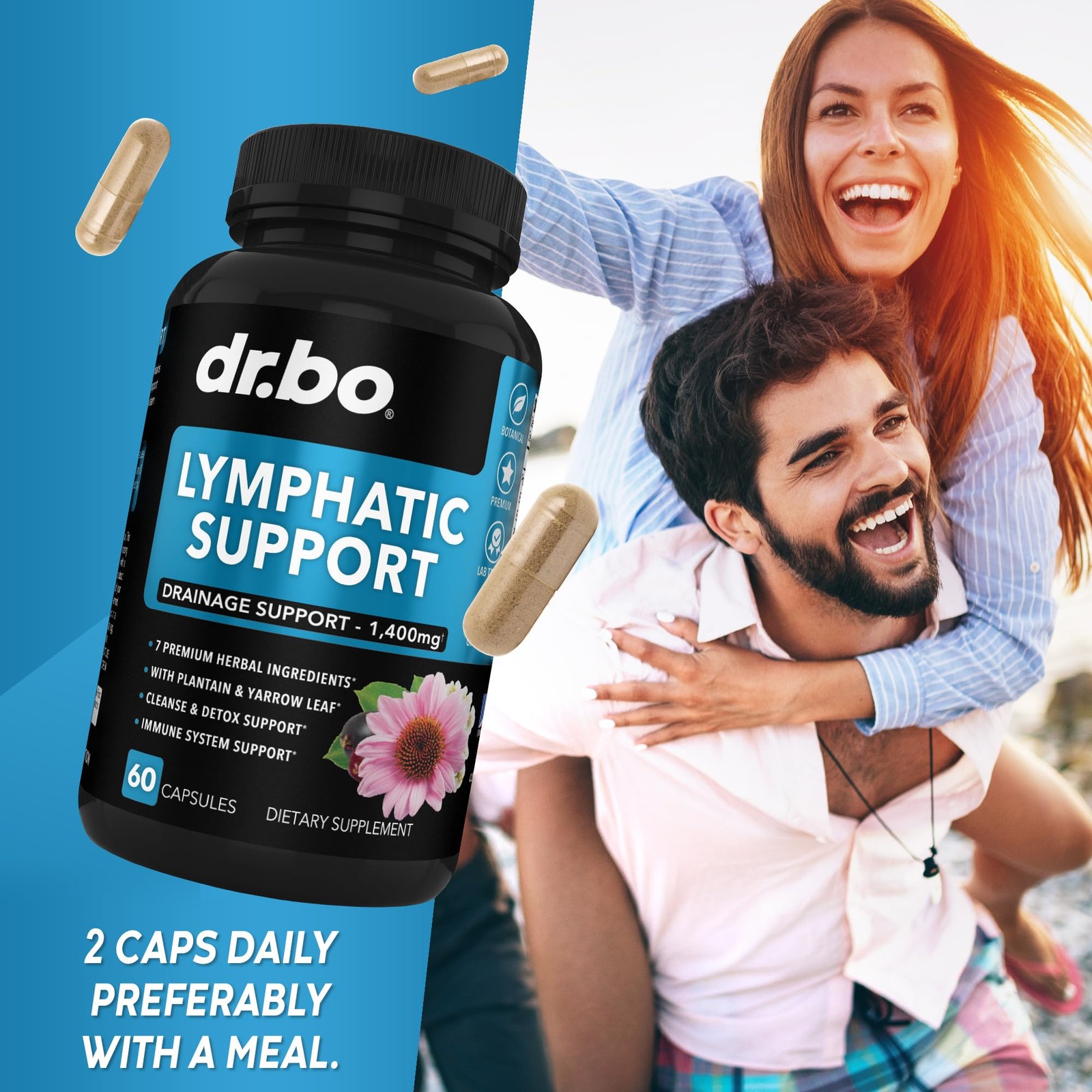 Lymphatic Drainage Supplements Pills - Lymphatic Support Total Herbal Cleanse...