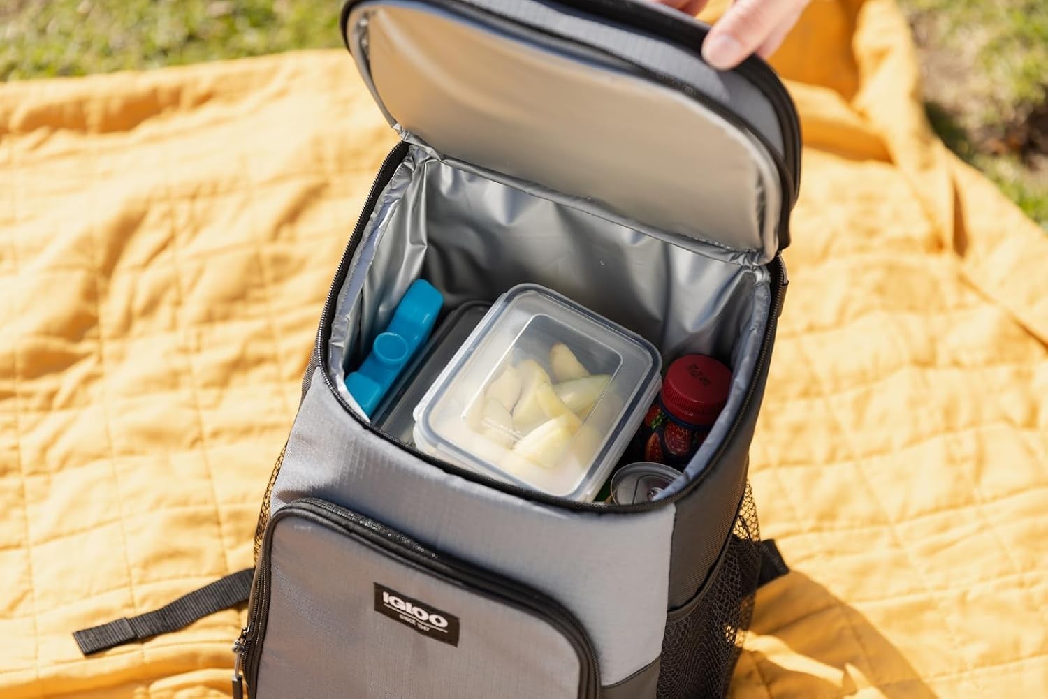 Large Reusable Ice Blocks by Maxcold - Extended Cooling for Camping & Tailgating