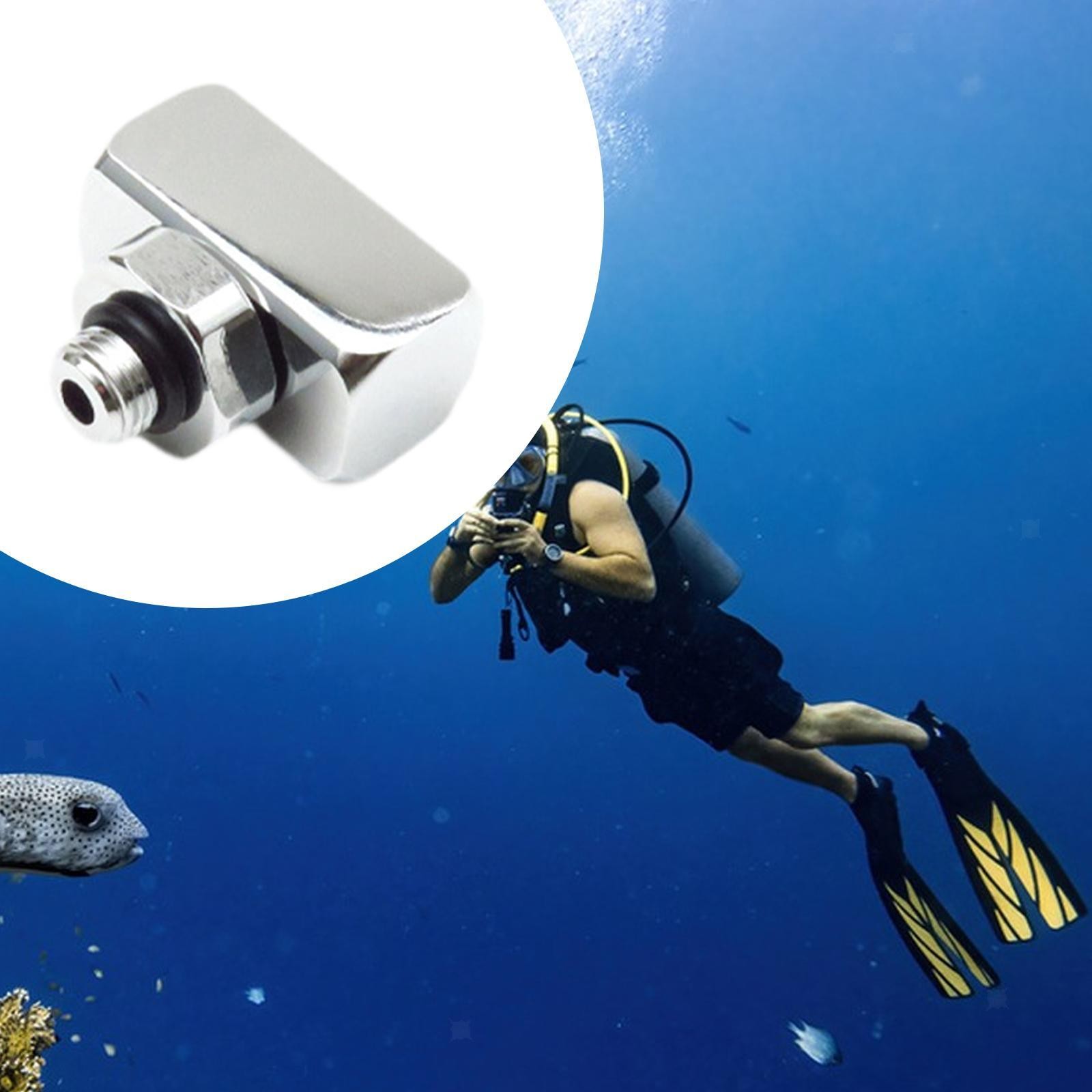 Scuba Diving Hose Splitter Hose Adaptor 3/8-24