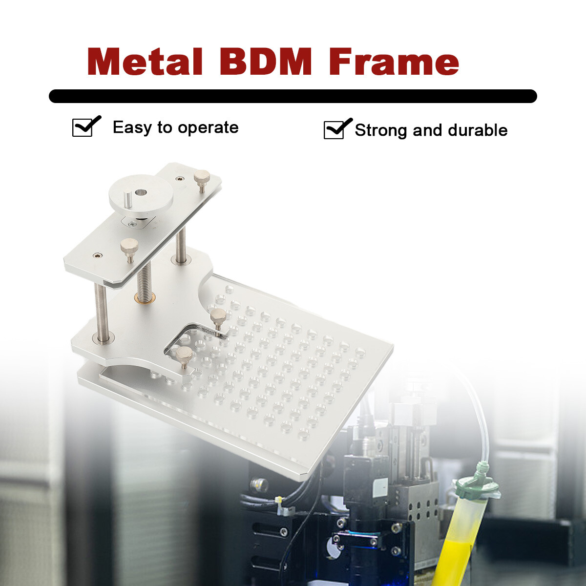 Metal BDM Frame LED BDM Stainless Steel Frame ECU RAMP Adapter with Probe Holder