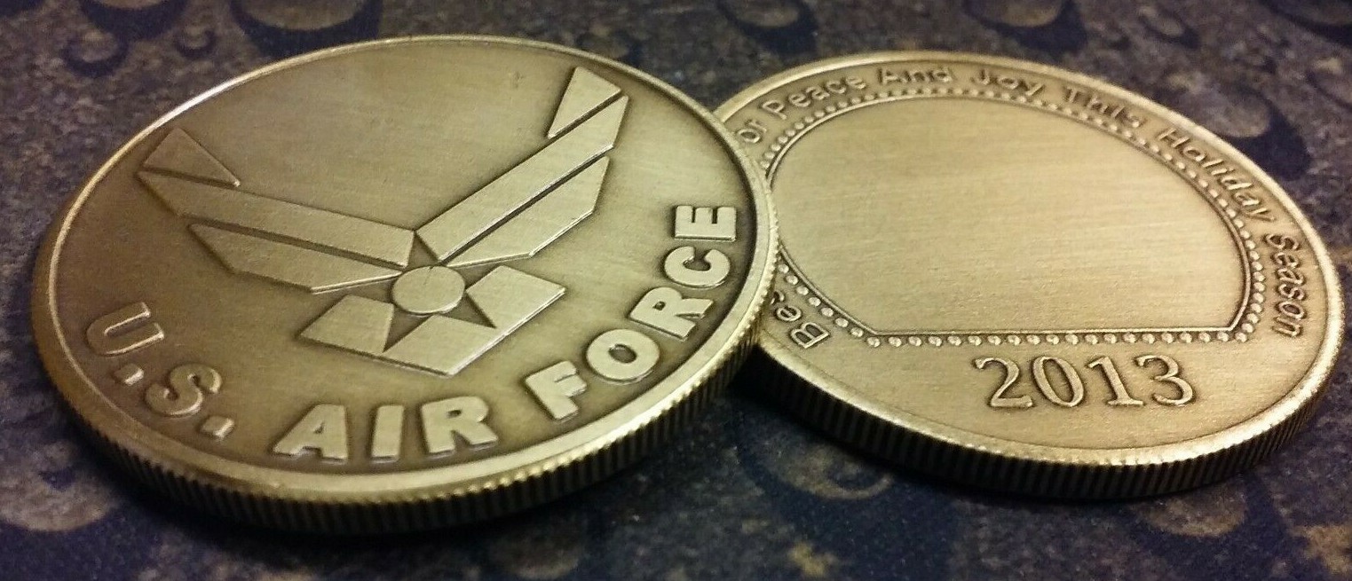 2013 Merry Christmas U.S. Air Force Wings coin