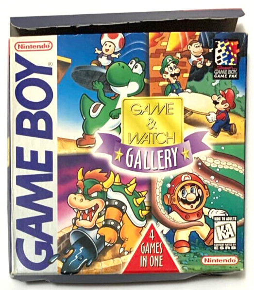 Game & Watch Gallery Authentic BOX ONLY Nintendo Game Boy GB Super Mario NO GAME