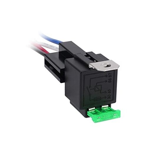 Relay2V 40A With 30A Fuse DC SPST Fused Normally OpenNO With4 AWG 4 Pin 1
