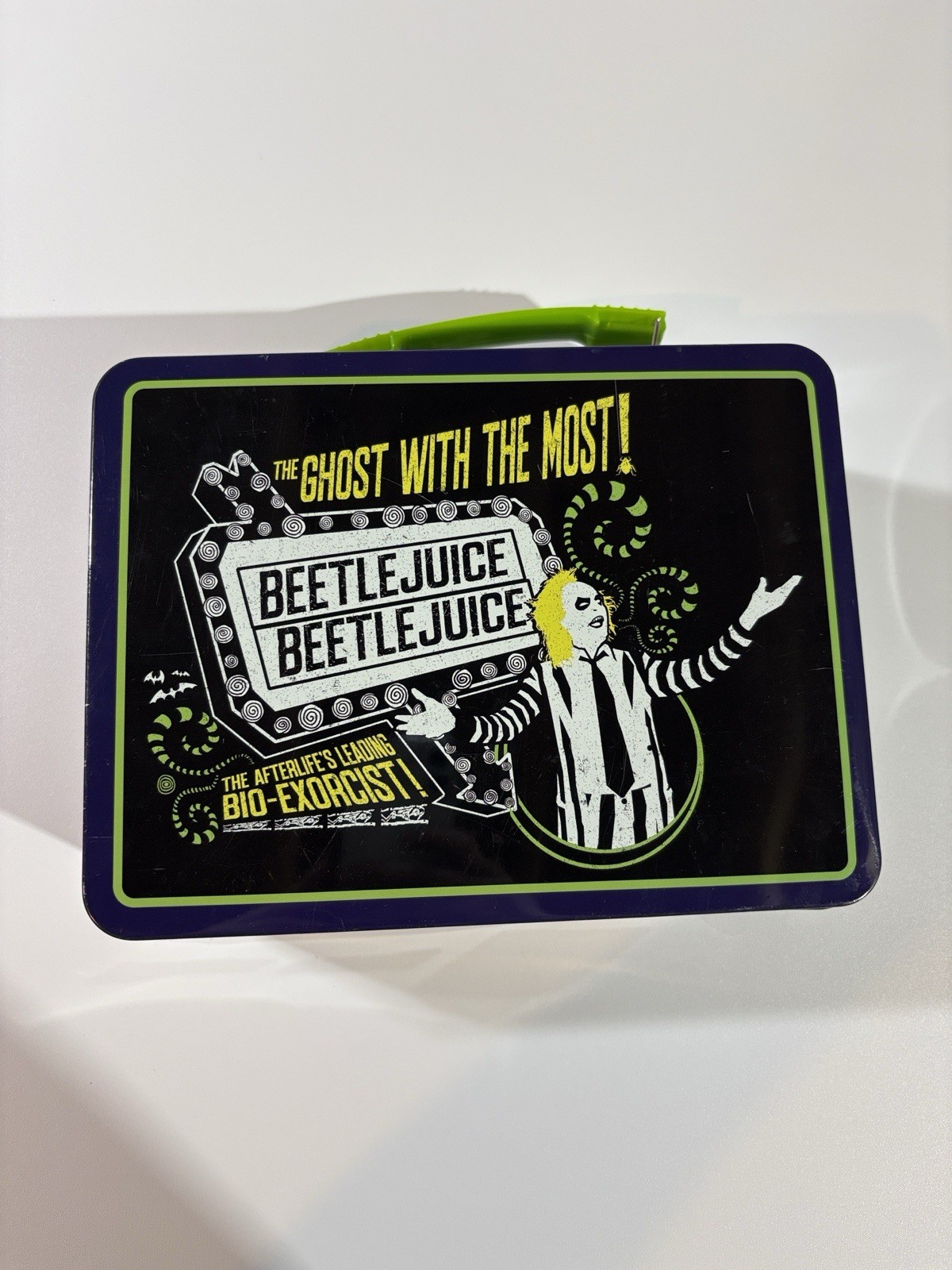 Aquarius Beetlejuice Metal Lunchbox The Ghost With The Most Bio-Exorcist