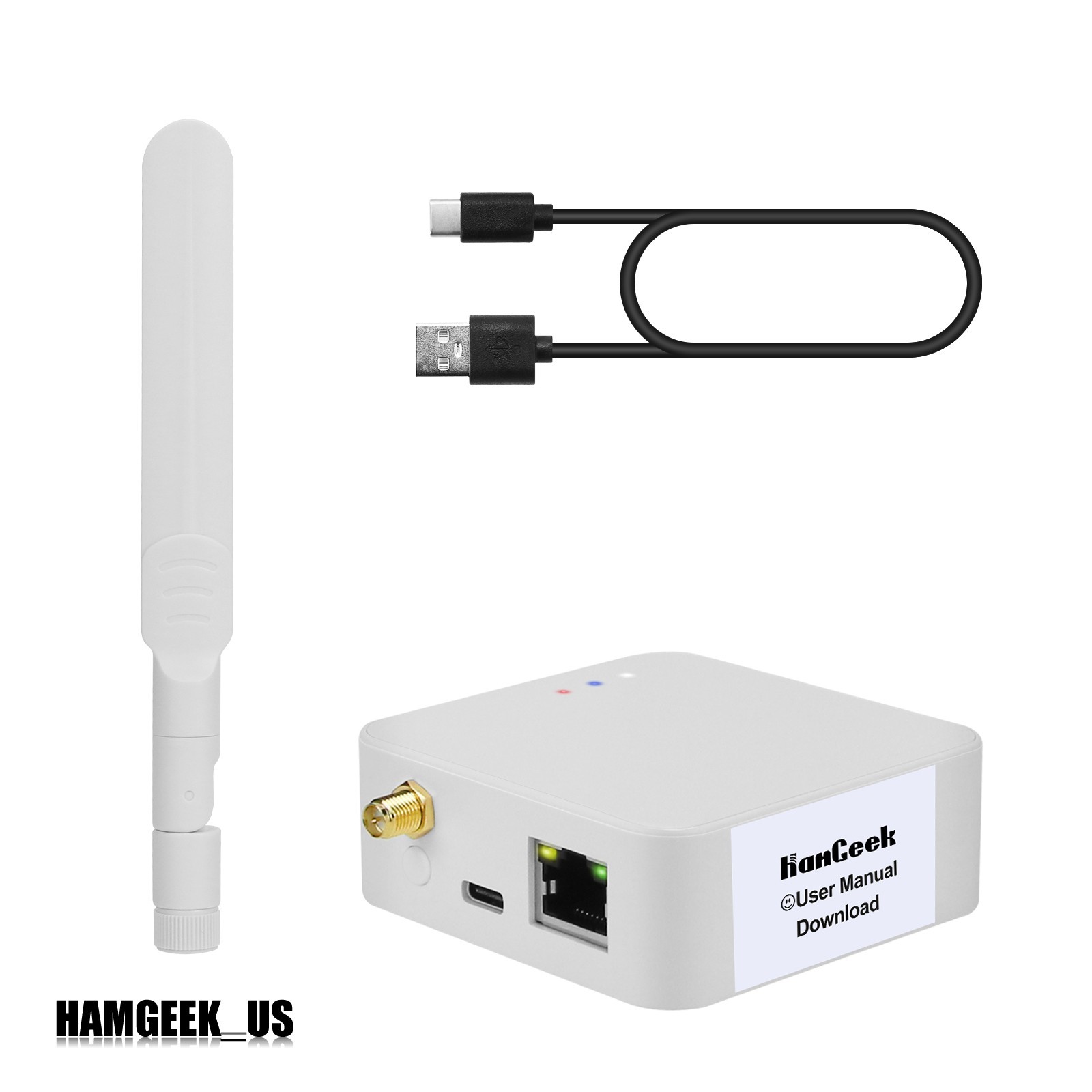 HamGeek HMG-01 Plus POE ZigBee Gateway ZigBee Coordinator w/USB Data Cable USA