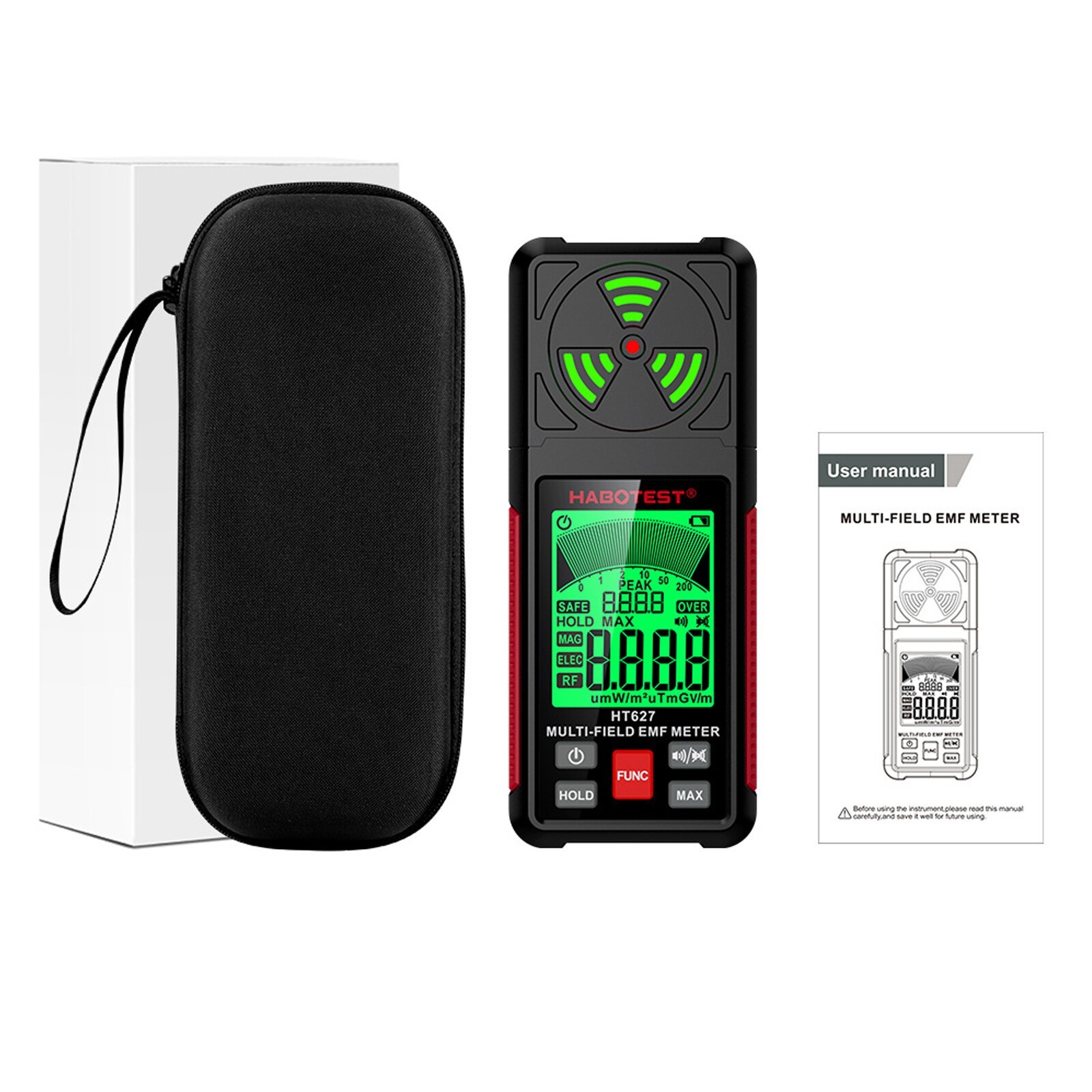 Electromagnetic Radiation Tester Handheld Radio Frequency Field EMF Meter