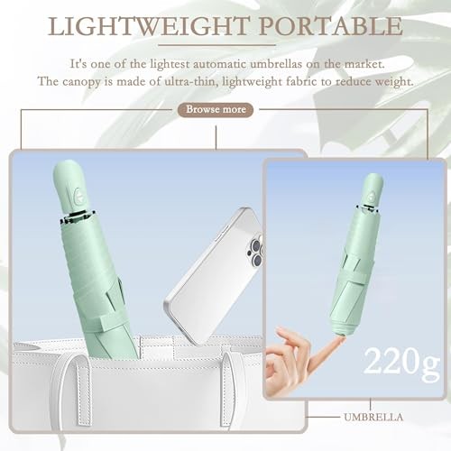 Mini Ultra-Lightweight Compact Portable Auto Open/Close 35.4inches Navy Blue