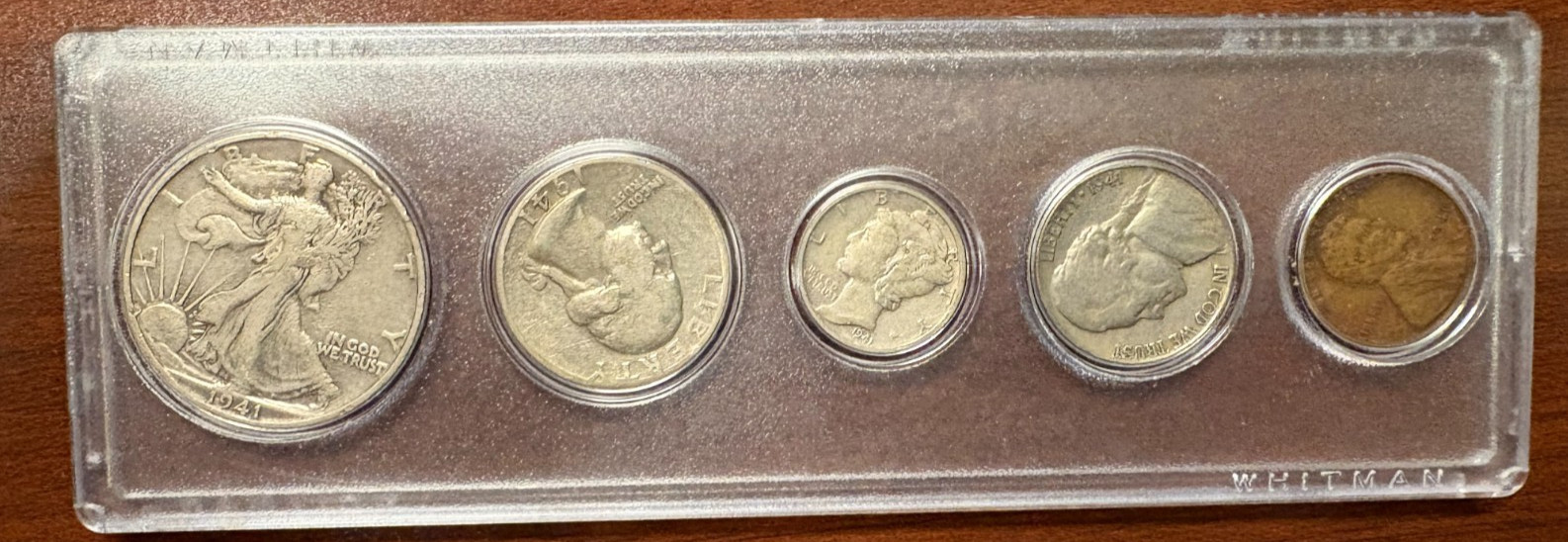 1941  US Mint Year Set in Plastic case