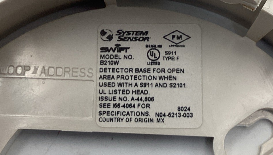 NotIfier SWIFT B210W Wireless Detector Base ⚪️