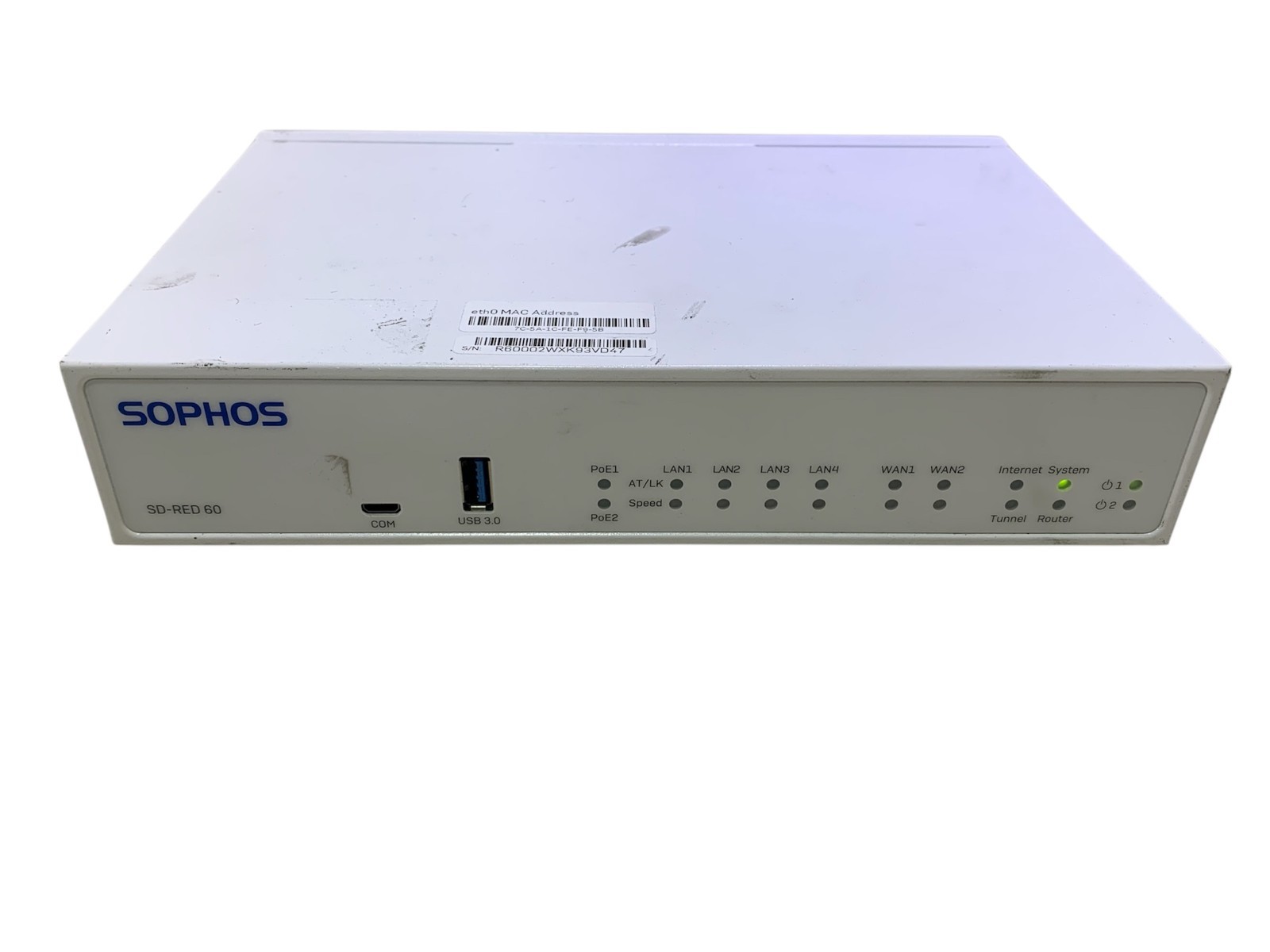 SOPHOS RED 60 ETHERNET SECURITY APPLIANCE 10/100/1000 SD-RED-60 - NO AC ADAPTER