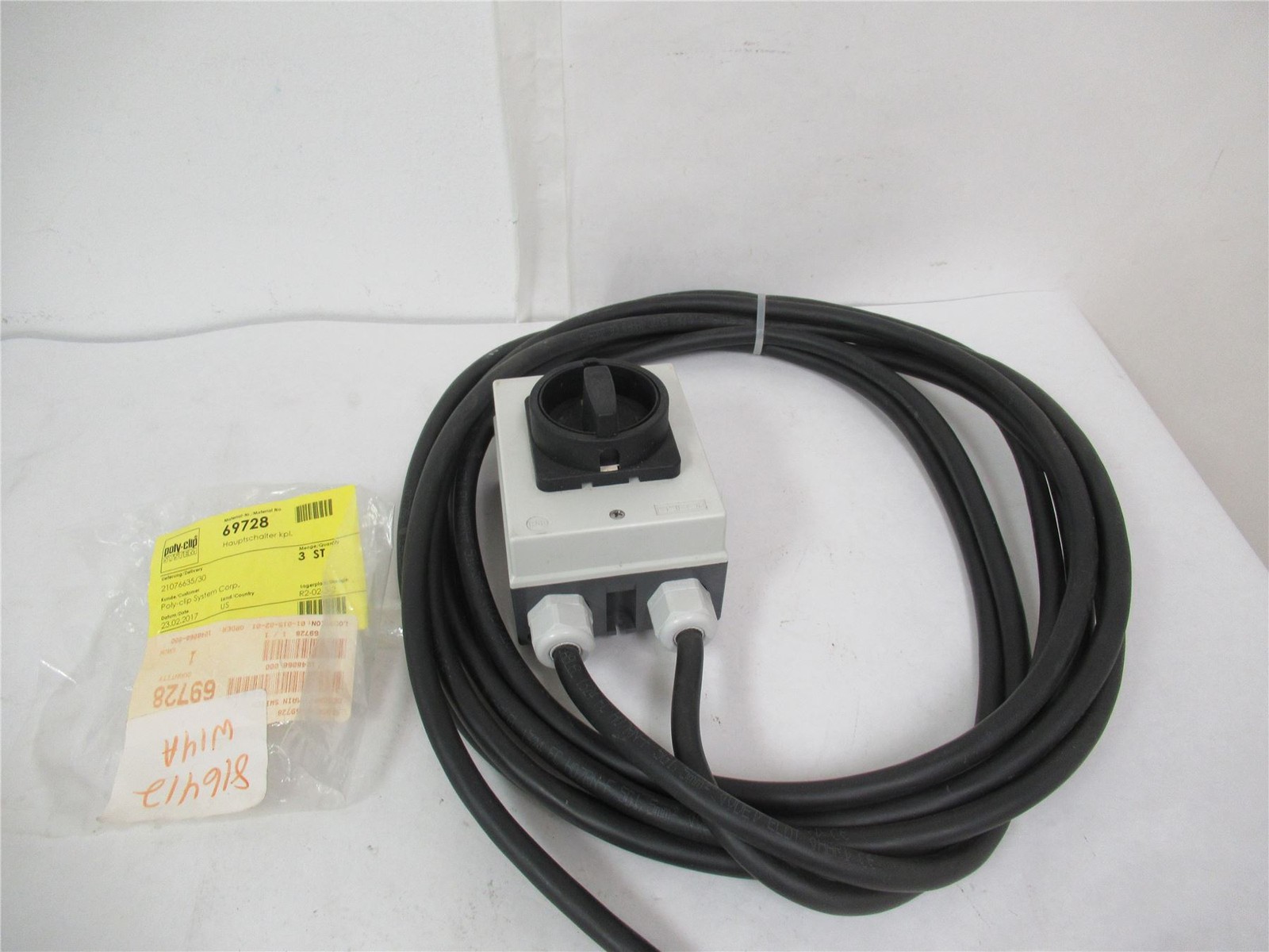 250598 New-No Box; Poly Clip 69728 Industrial Switch