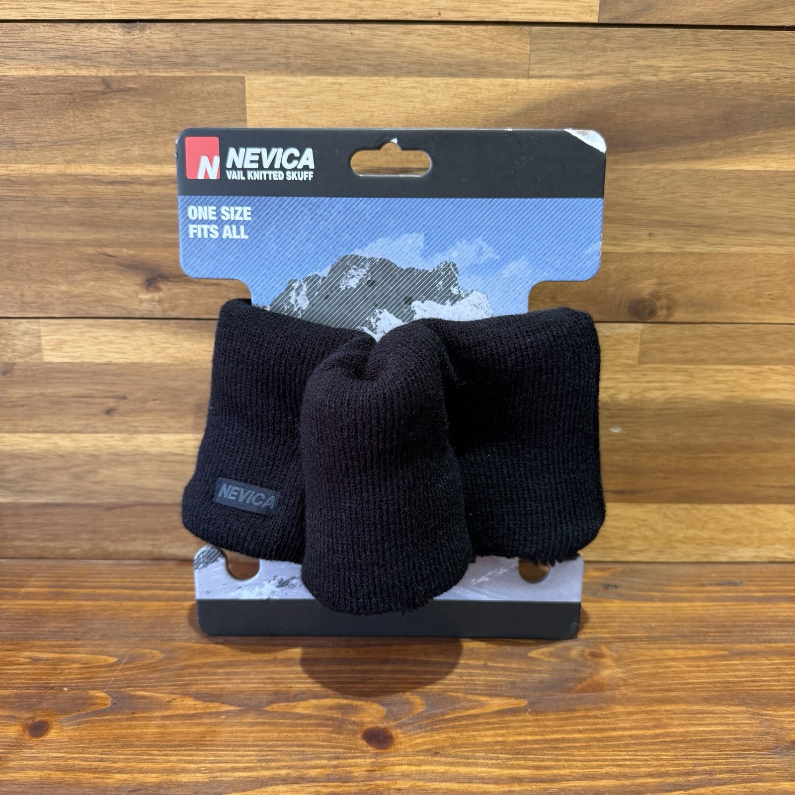 Nevica Vail Knitted Fleece Skuff Scarf Gaiter Snood Neck Warmer Black New