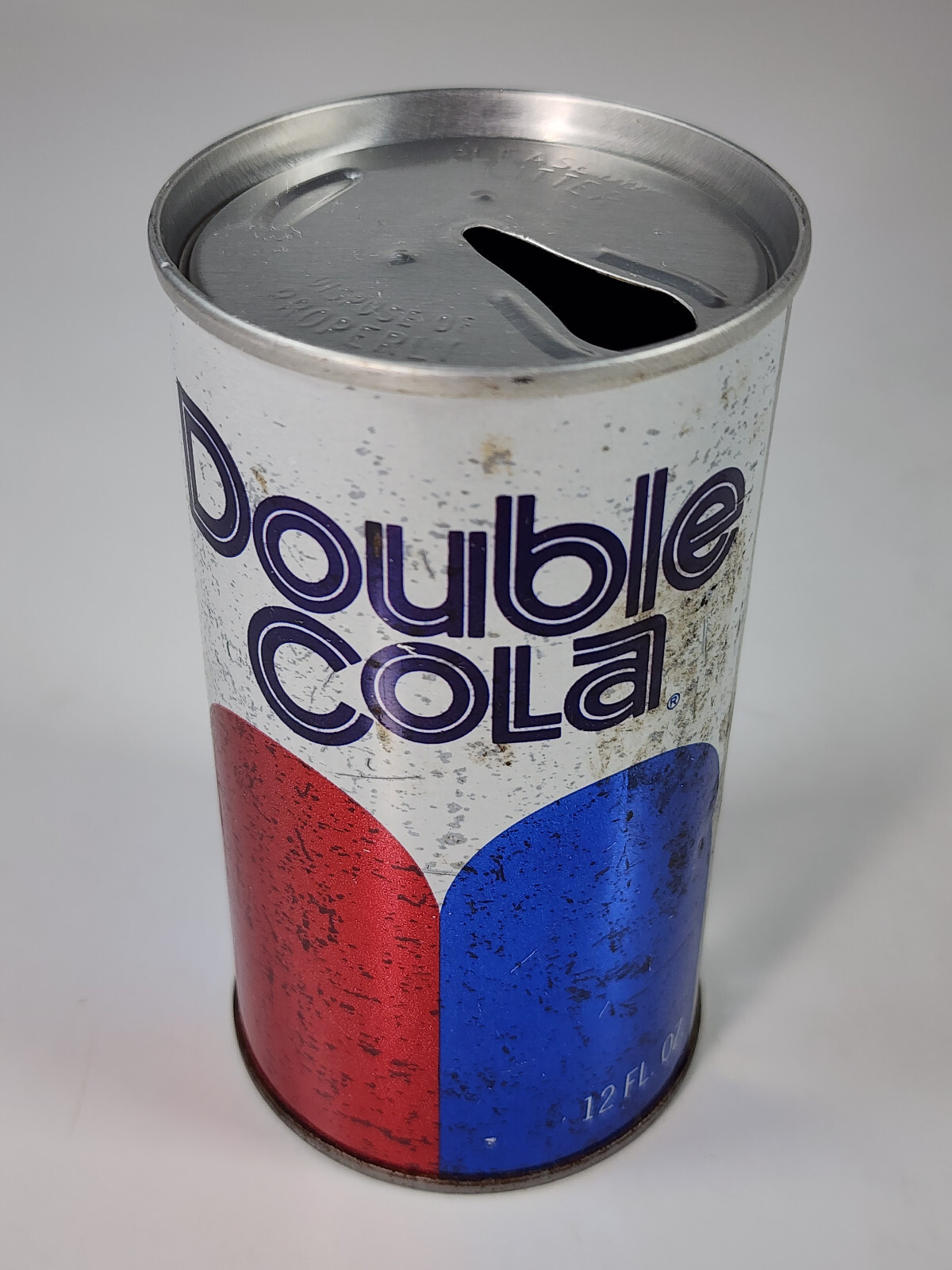 Vintage Double Cola Soda Pop 12oz Can Straight Steel 7Up Indianapolis Indiana