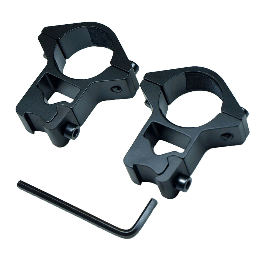 2/4Pcs 1" Scope Rings 3/8" Dovetail Low / High Profile Rifle scope Ring Mount