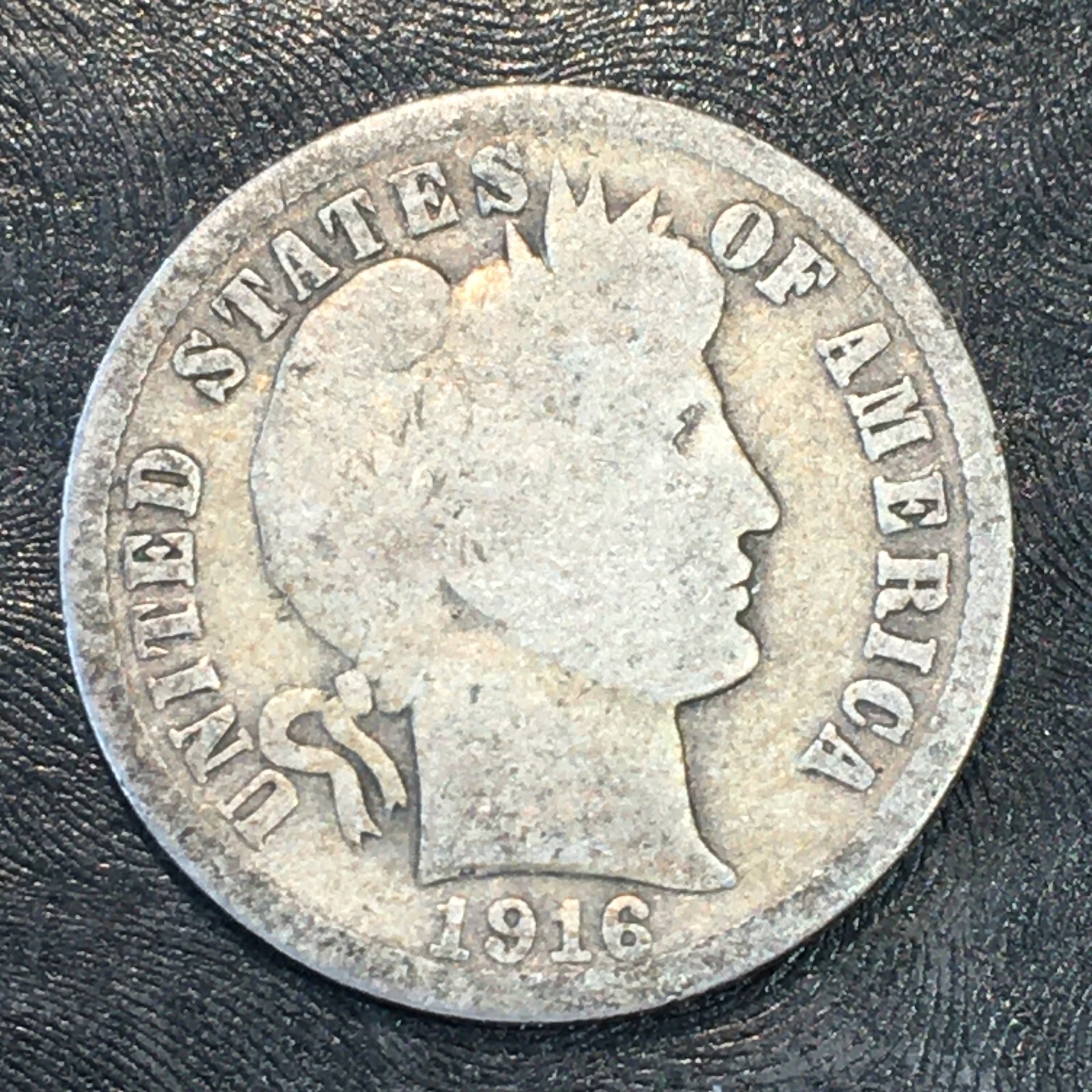 1916 Barber Dime - High Quality Scans #P927
