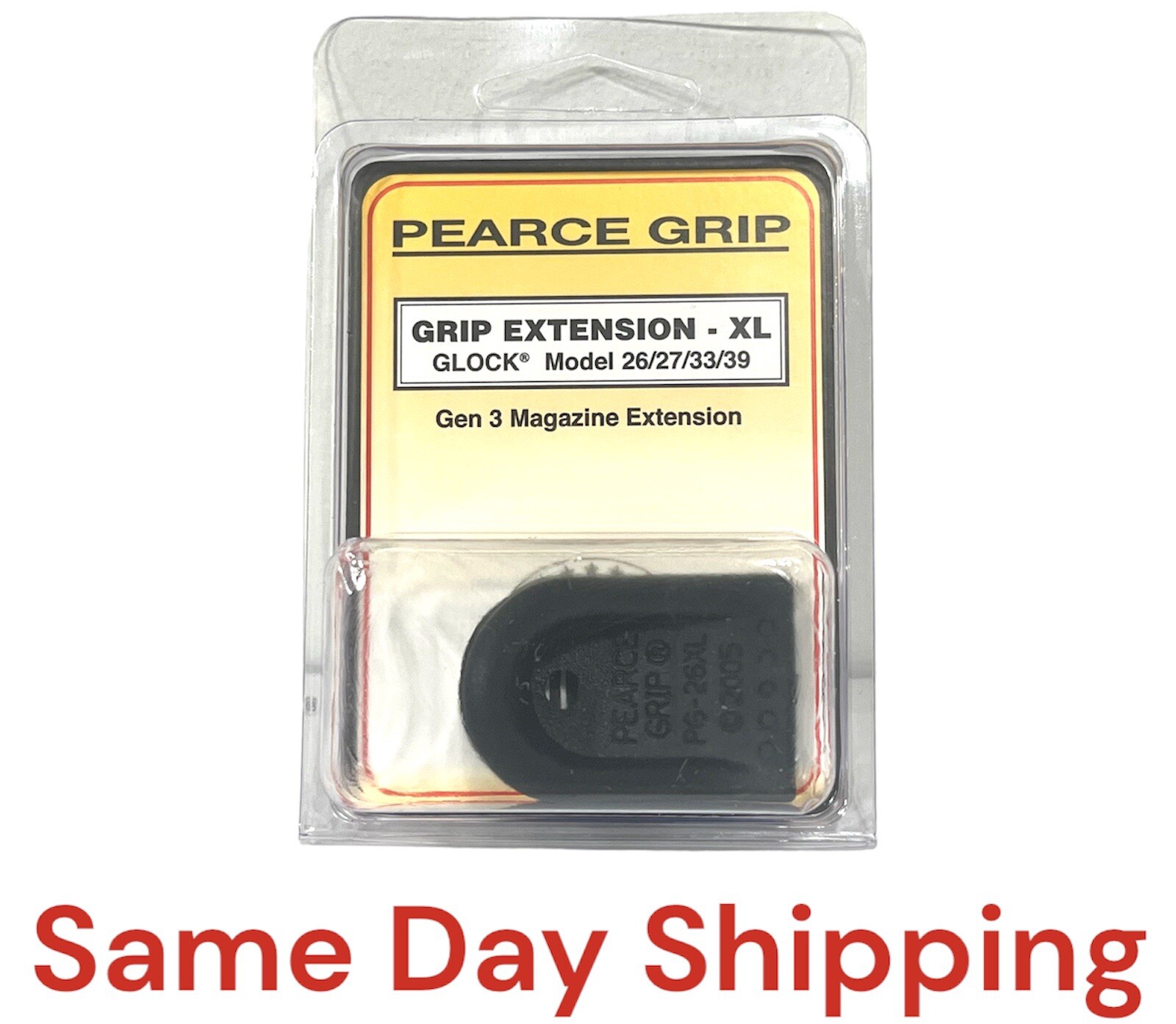 NIB Pearce Grip - Fits GLOCK GEN 3 26/27/33/39 PG26XL Grip Extension -PG-26XL