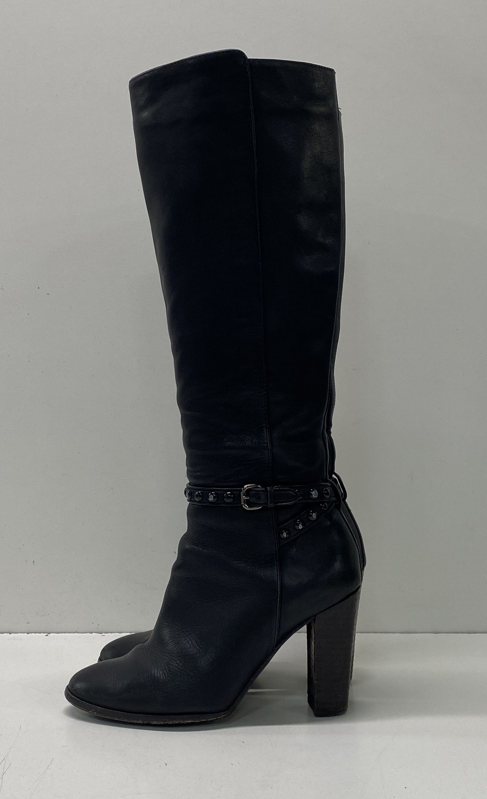 Coach Black Solid Knee High Boot Boot Women 7.5