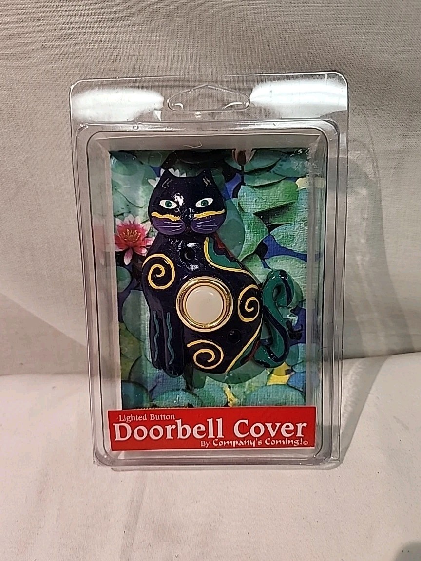 DOORbell Cover "Cat" w/ Lighted Button *New in Package*