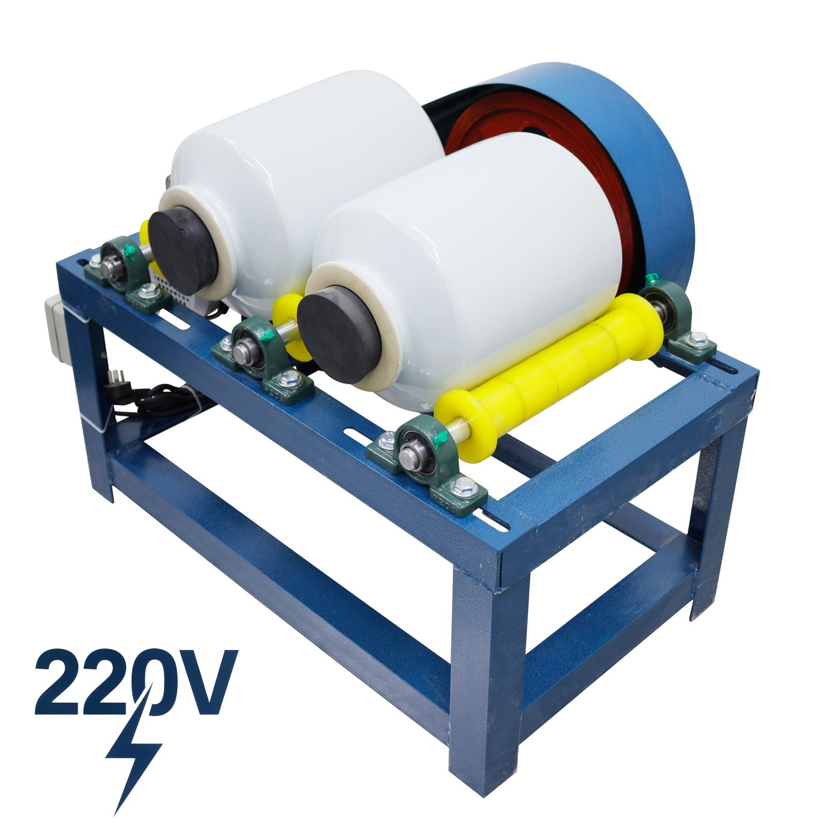 Ceramic Ball Mill Grinding Machine 220V 550W Ink Glazes Ore Medicinal 300 Mesh
