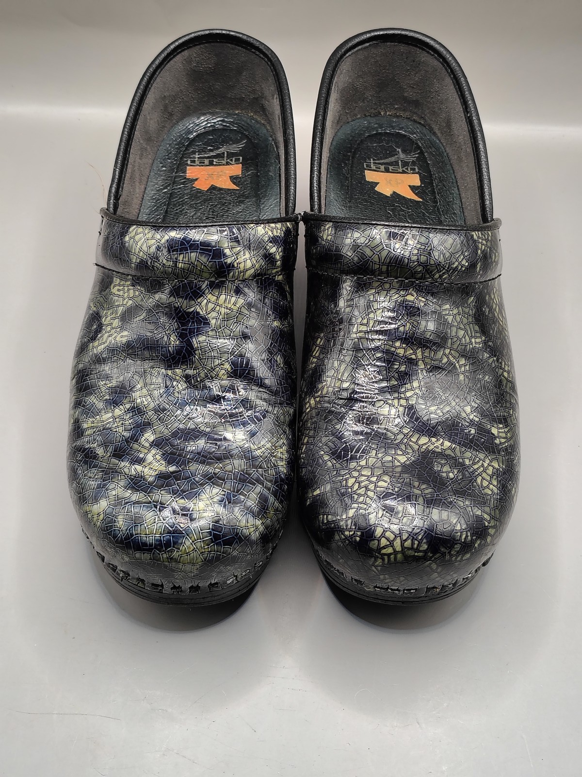 Dansko Professional Clogs Women's EU 41 Multi-Color Cracked Patent Leather