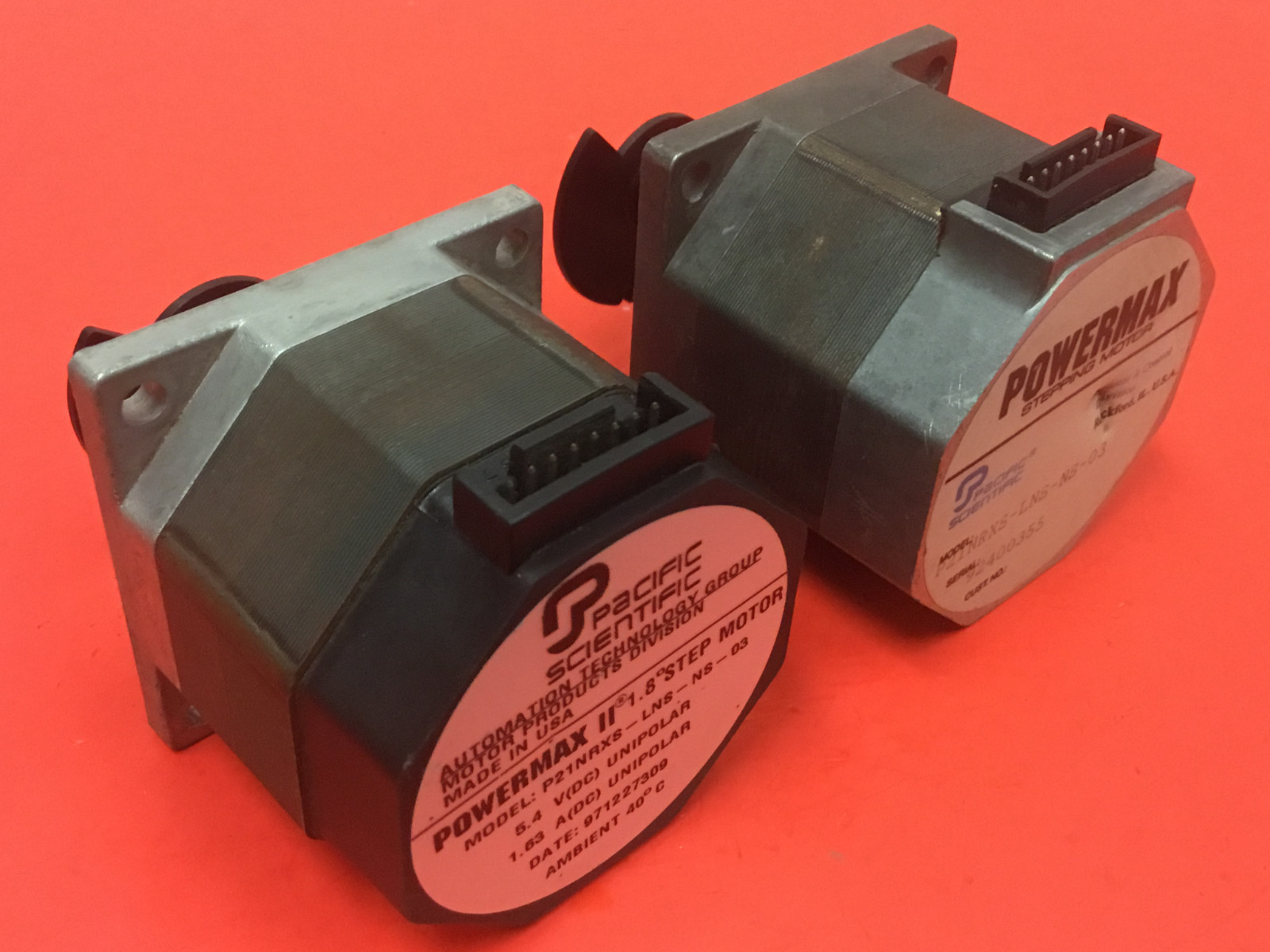 Pacific Scientific - P21NRXS-LNS-NS-03 - Powermax II Stepper Motor - LOT OF (2)