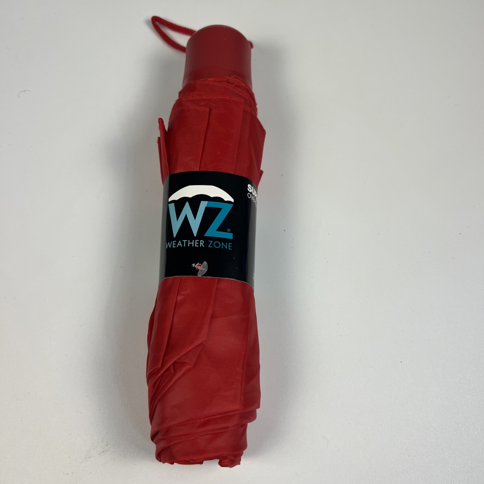 New-Weather Zone- Super Mini-Oversize Manual- Umbrella -Red