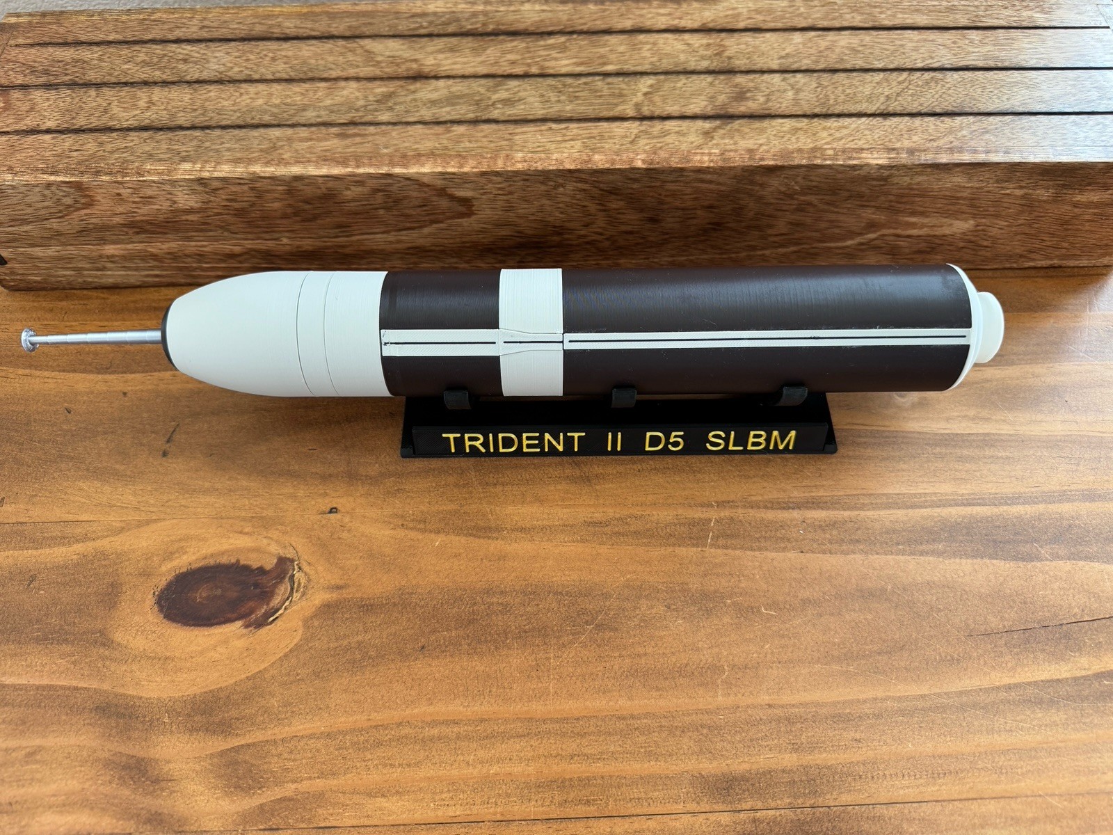 Trident II D5 SLBM Nuclear Missile Model, 3D Printed and Magnetically Coupled V2