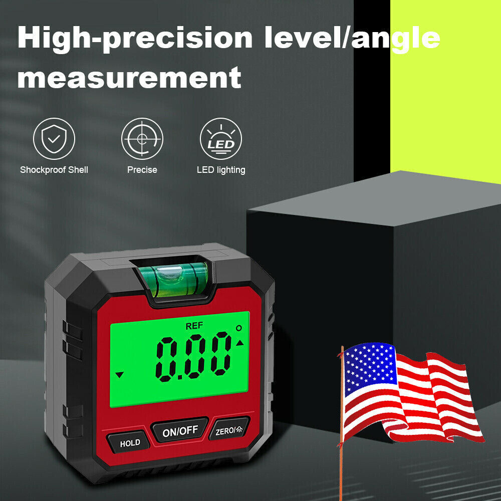 Magnetic Digital Level Box LCD Angle Finder Protractor Inclinometer Bevel Gauge3