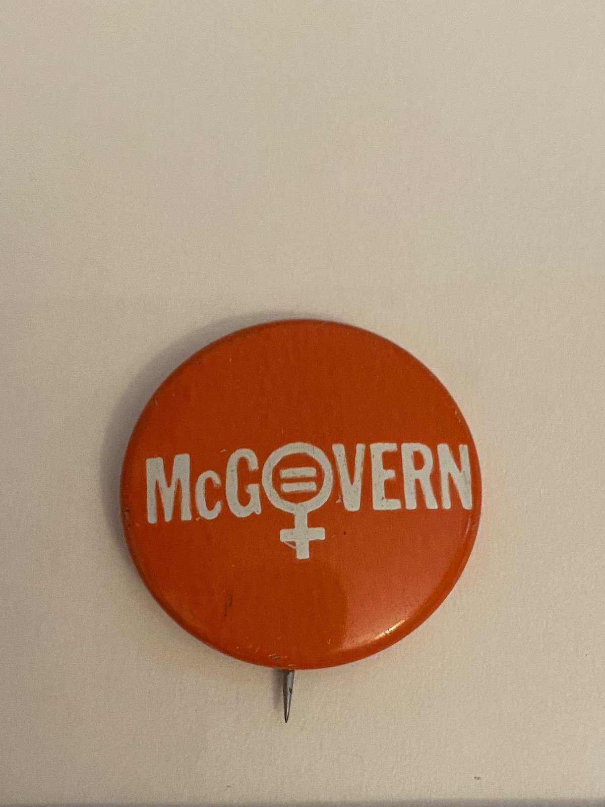 McGovern Equal Rights Pin Back Button P42