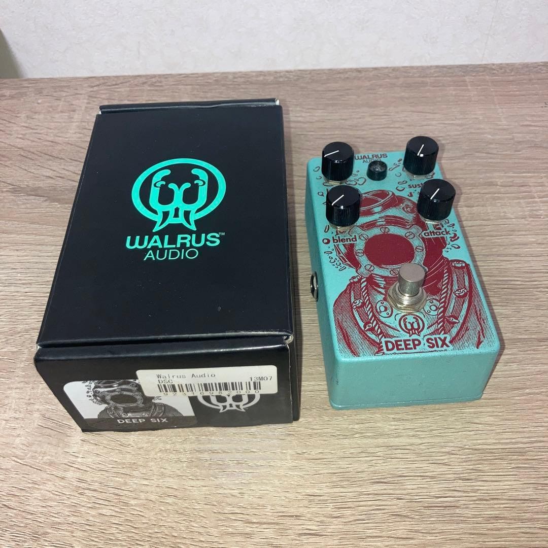 Walrus Audio Deep Six Compressor Pedal with Box Studio-Grade Analog