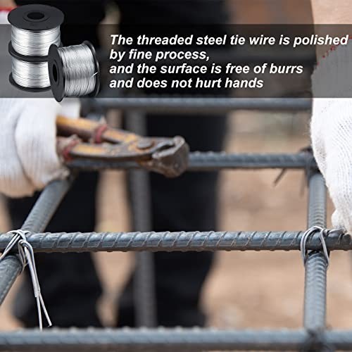 10 Rolls Rebar Tie Wire 1/32" 0.8mm 360ft Coil for Automatic Twister Machine