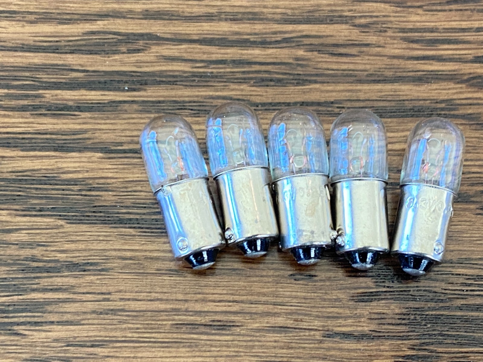 5 New #44 Incandescent Bayonet Base Lamp Light Bulbs 6v 6.3v .25A BA9s (Qty)