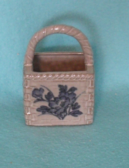 Vintage Ceramic Pottery Basket