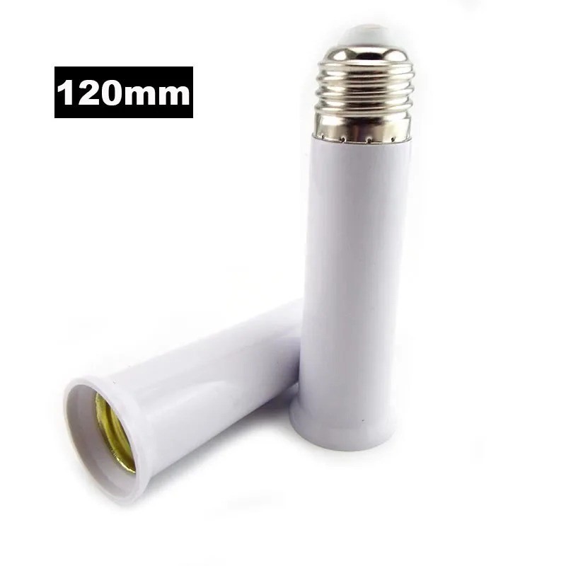 2pcs E27 to E27 Extension Socket Base CLF LED Light Bulb Lamp Adapter Converter