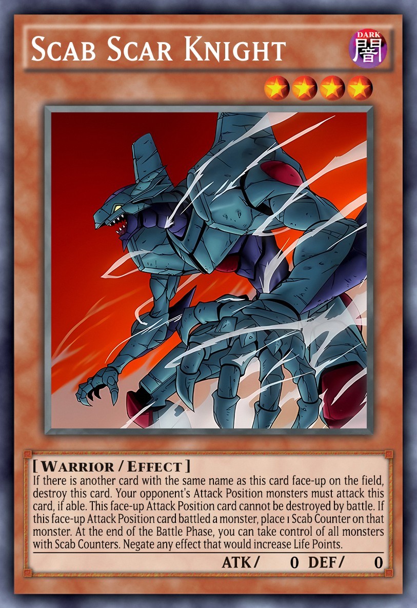 Scab Scar Knight ANIME EFFECT HOLO card