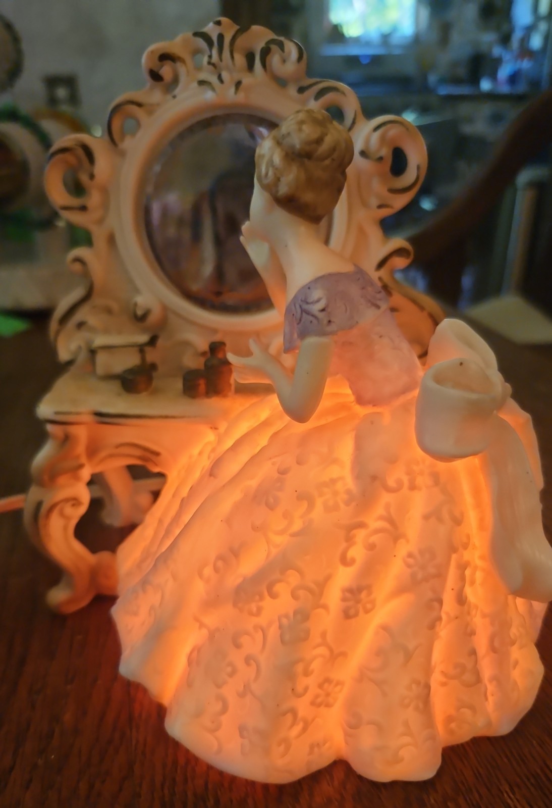 Ardalt Lenwile Vintage Night Light Porcelain Bisque Japan