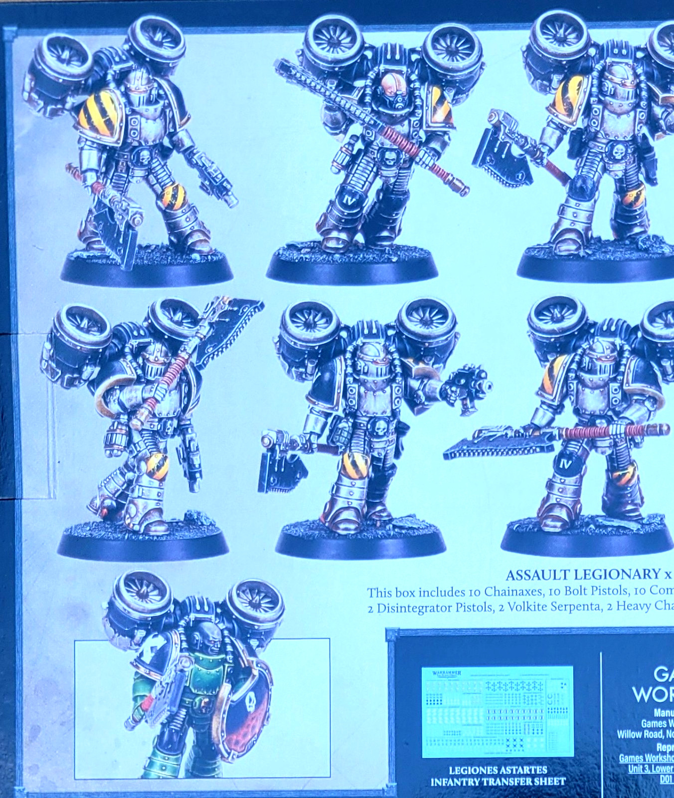 5x MkII Assault Squad Jump Packs Space Marines Warhammer Horus Astartes Mark 2