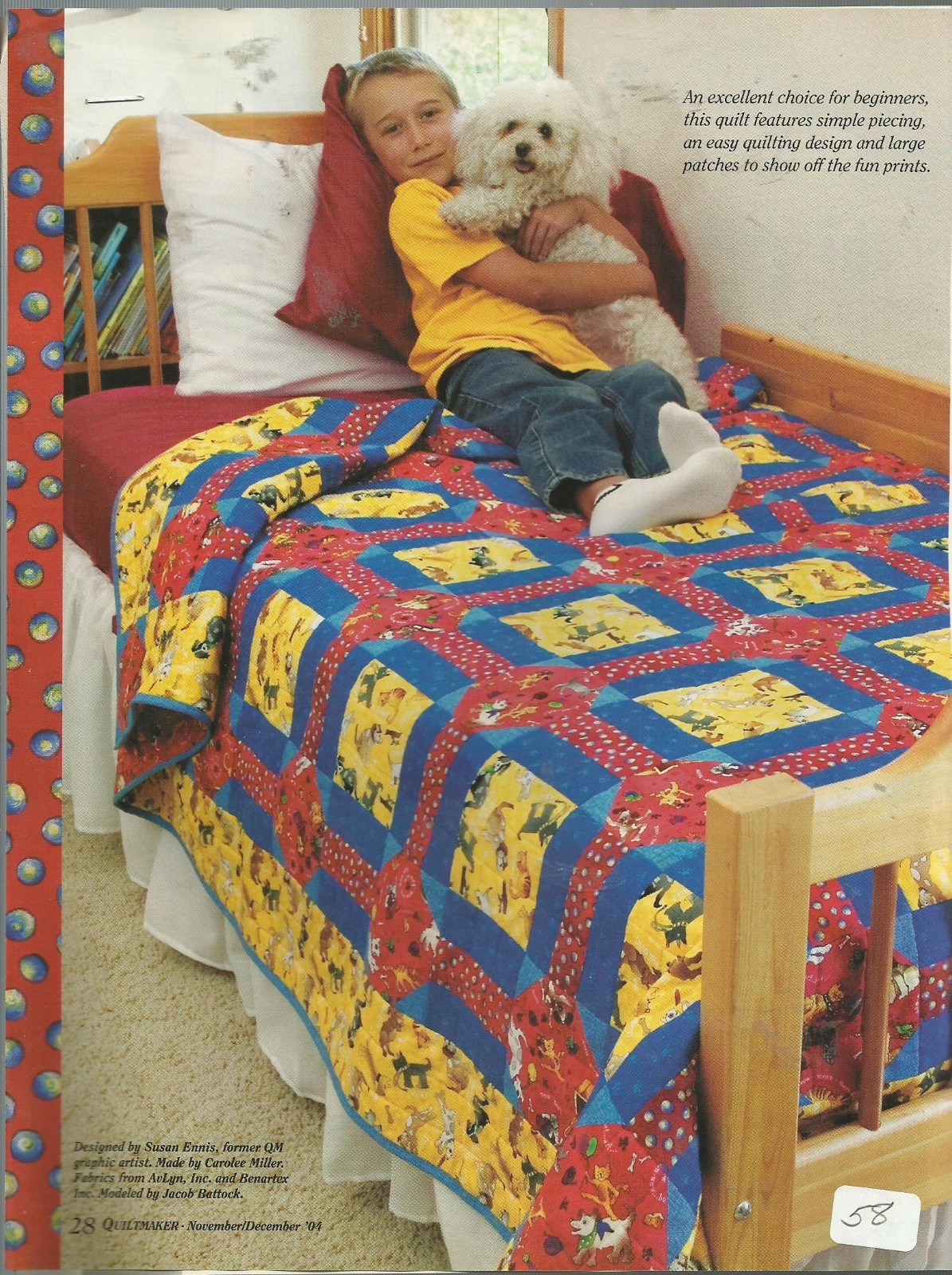 A0320 EZ DUZZIT KIDS QUILT PATTERN/INSTRUCTIONS