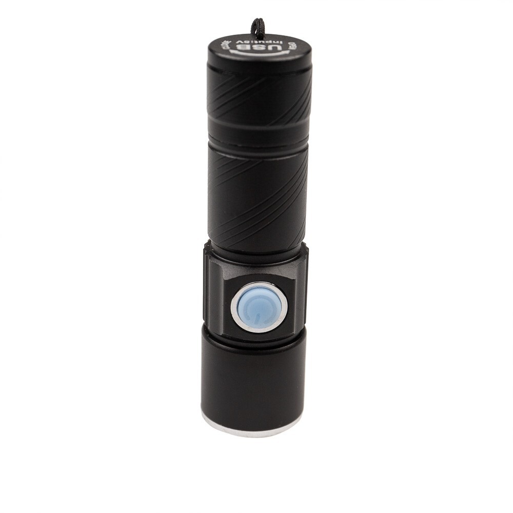 LED Flashlight 3 Light Modes USB Rechargeable Flashlight Pocket Emergency EDC