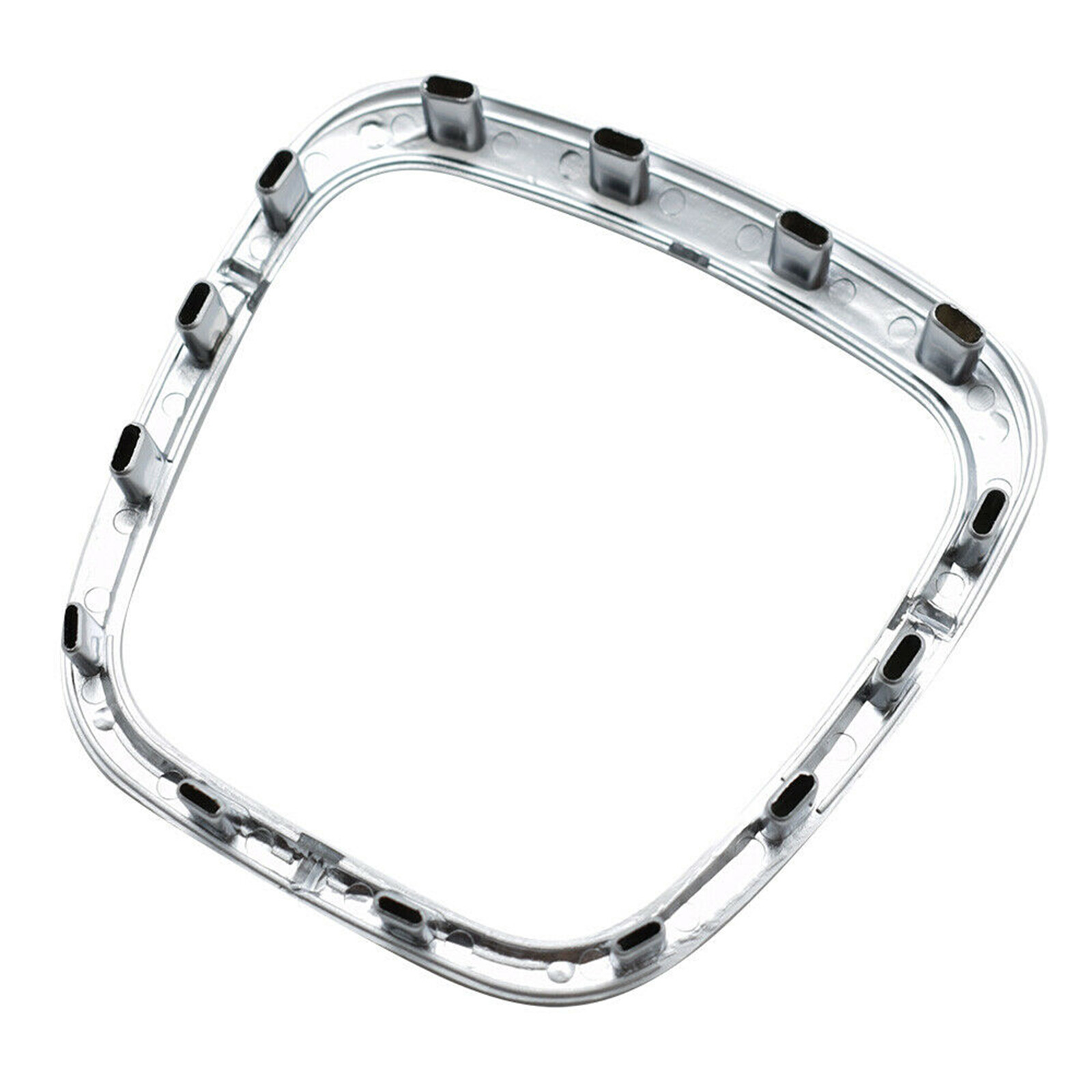 Chrome Steering Wheel Trim Frame Emblem Replacement For AUDI A4 A6 C6 Q5 Q7