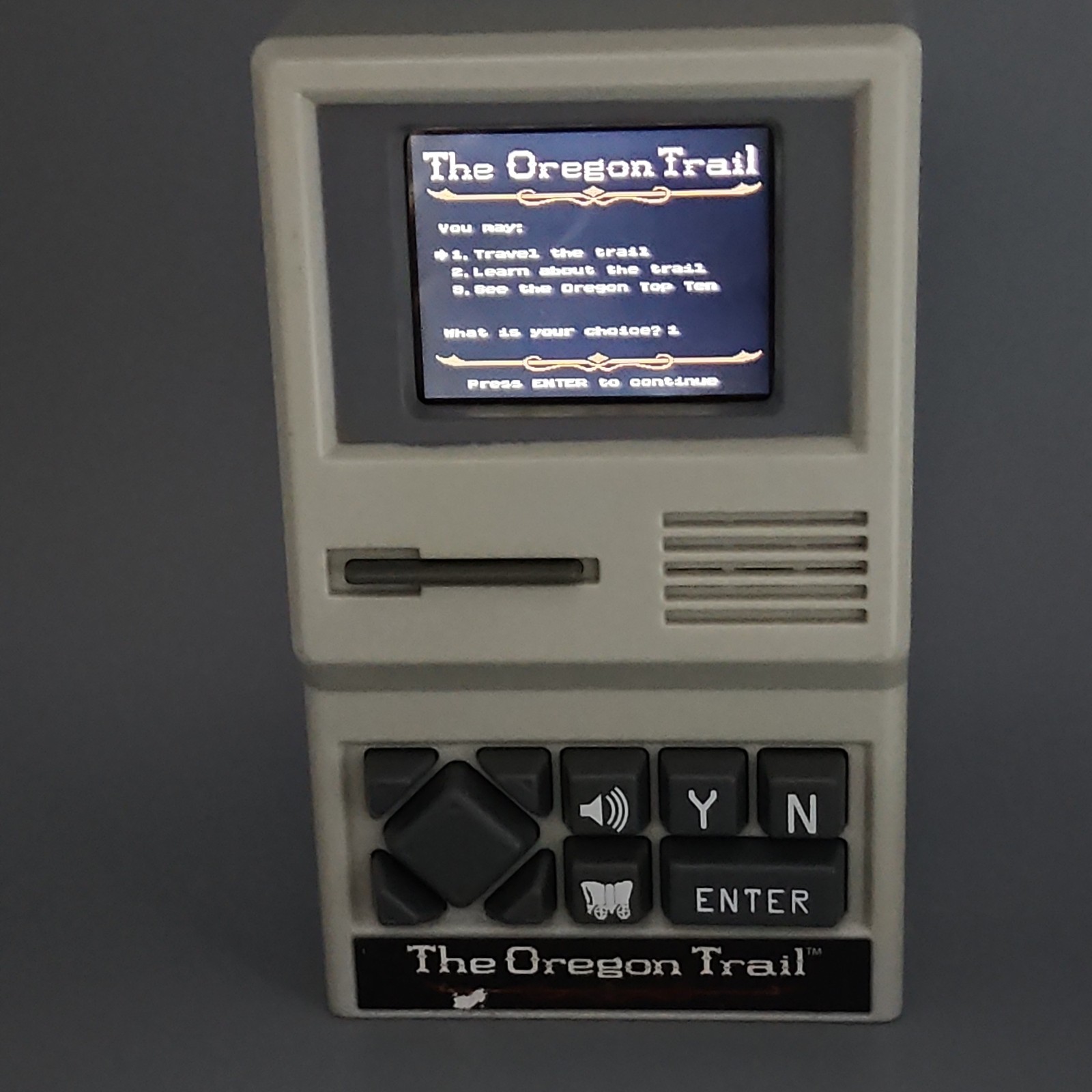 Oregon Trail Handheld Game 2017 Edition Tested Works Great No Battery Cover