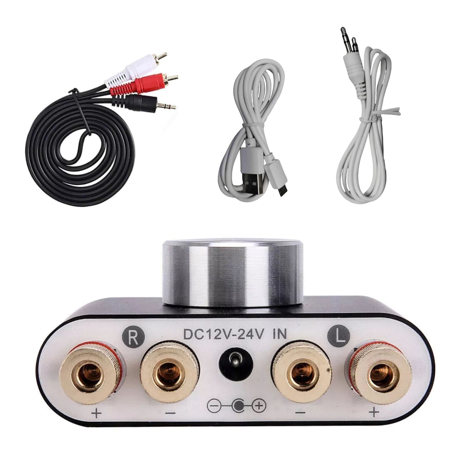 Car Home Mini Bluetooth 5.0 Digital Power Amplifier HiFi Stereo Audio 50W+50W