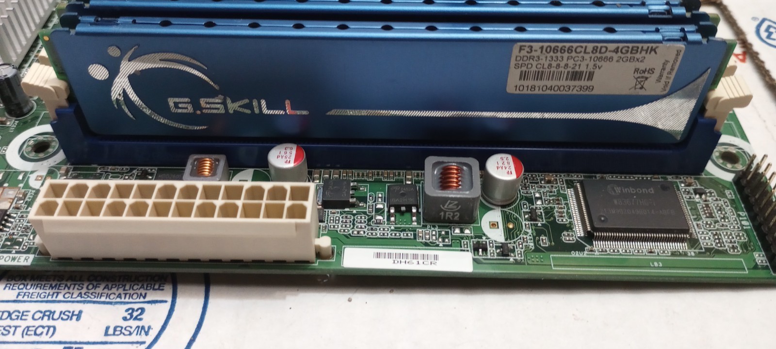 Intel DH61CR Motherboard and Intel Core I5 2500 CPU 4Gb DDR3 Memory