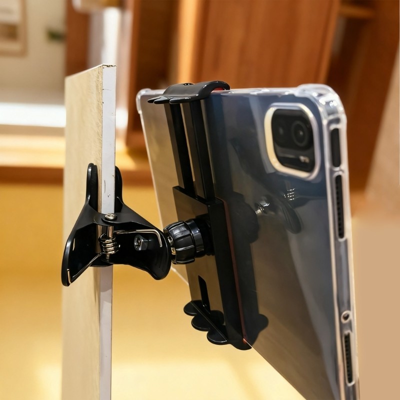 Durability Iron Clamp 4.50cm Grip Capacity 1/4 Threaded Mount for Camera LED