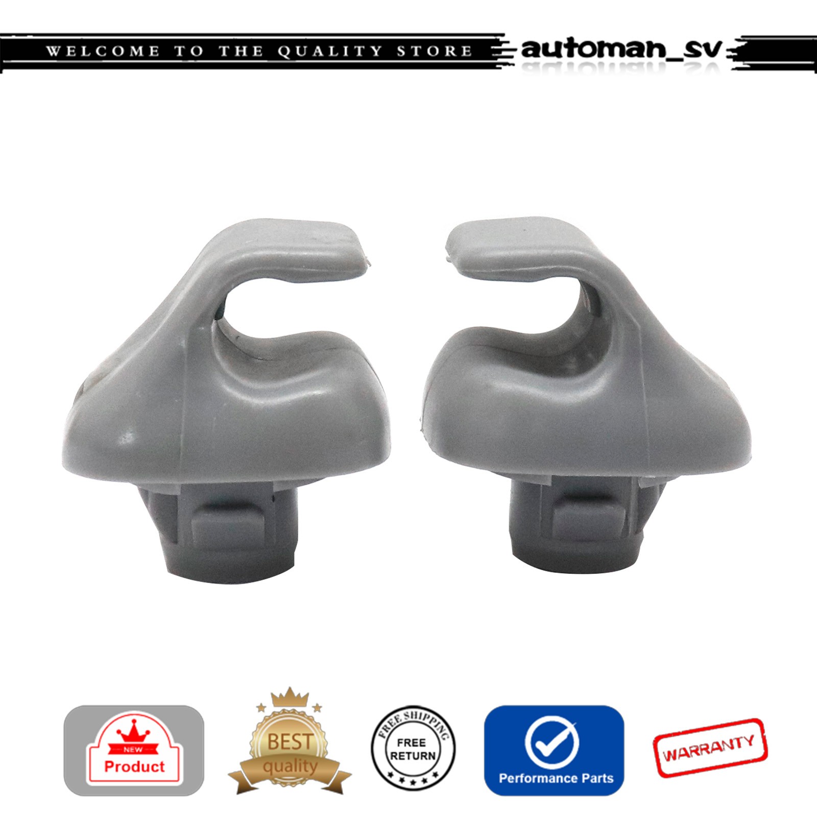 2X For Honda Civic Accord CR-V Sun Visor Bracket Hook Clips Hanger 88217S04003ZA